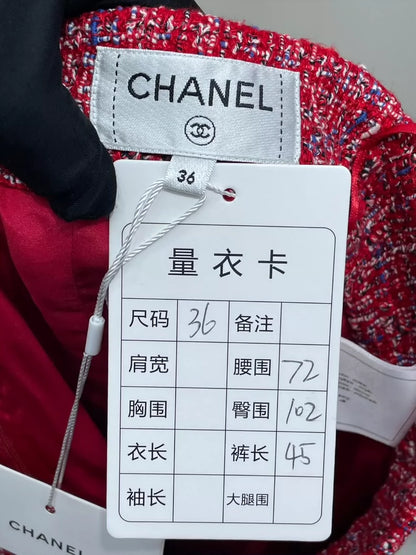 Chanel Tweed Skirt with Button Detail