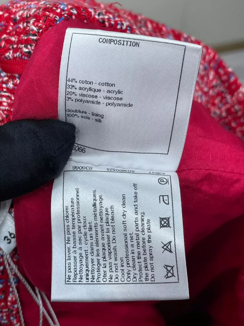 Chanel Tweed Skirt with Button Detail