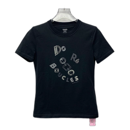 Hermes Black Short Sleeve T-Shirt