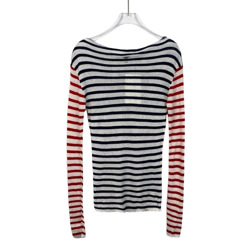 Dior Striped Knit Long Sleeve Sweater