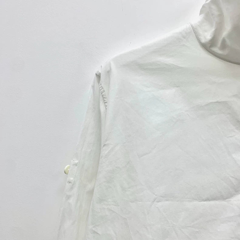 Celine White Long Sleeve Cotton Shirt