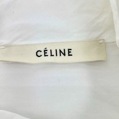 Celine White Long Sleeve Cotton Shirt