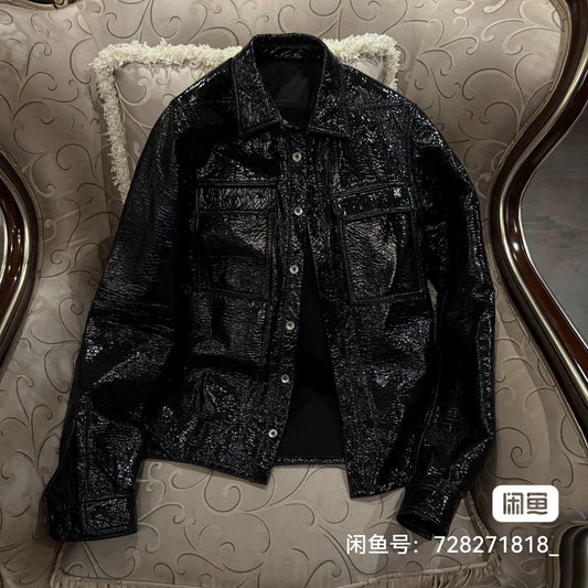 Rick Owens Coated Shirt Jacket