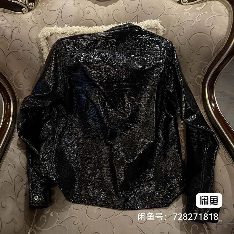 Rick Owens Coated Shirt Jacket