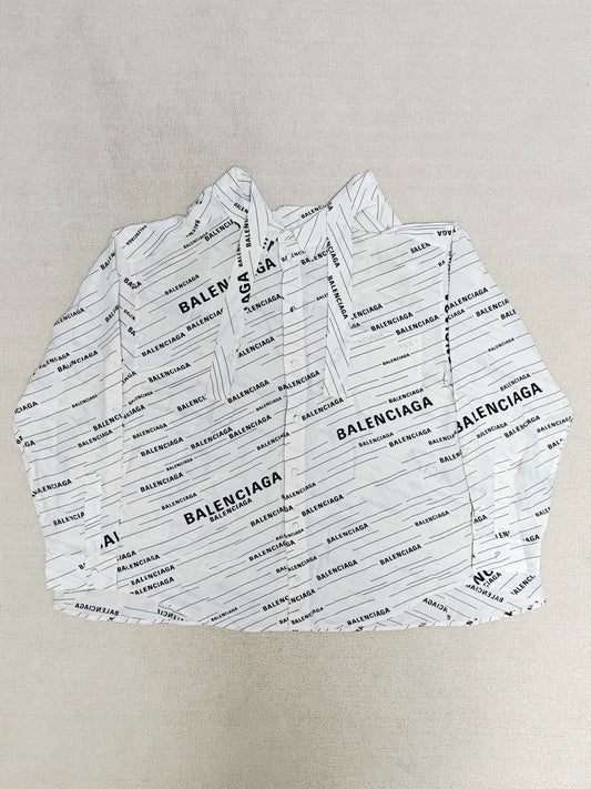 Balenciaga full barrage logo shirt