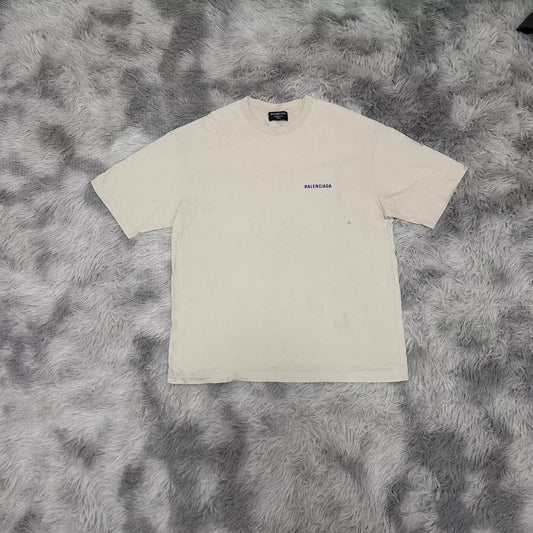 Balenciaga beige short sleeved shirt