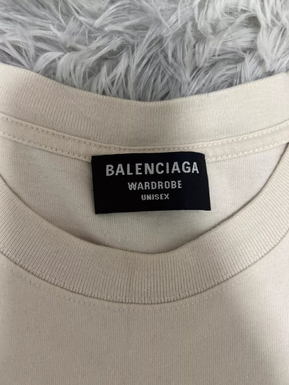 Balenciaga beige short sleeved shirt