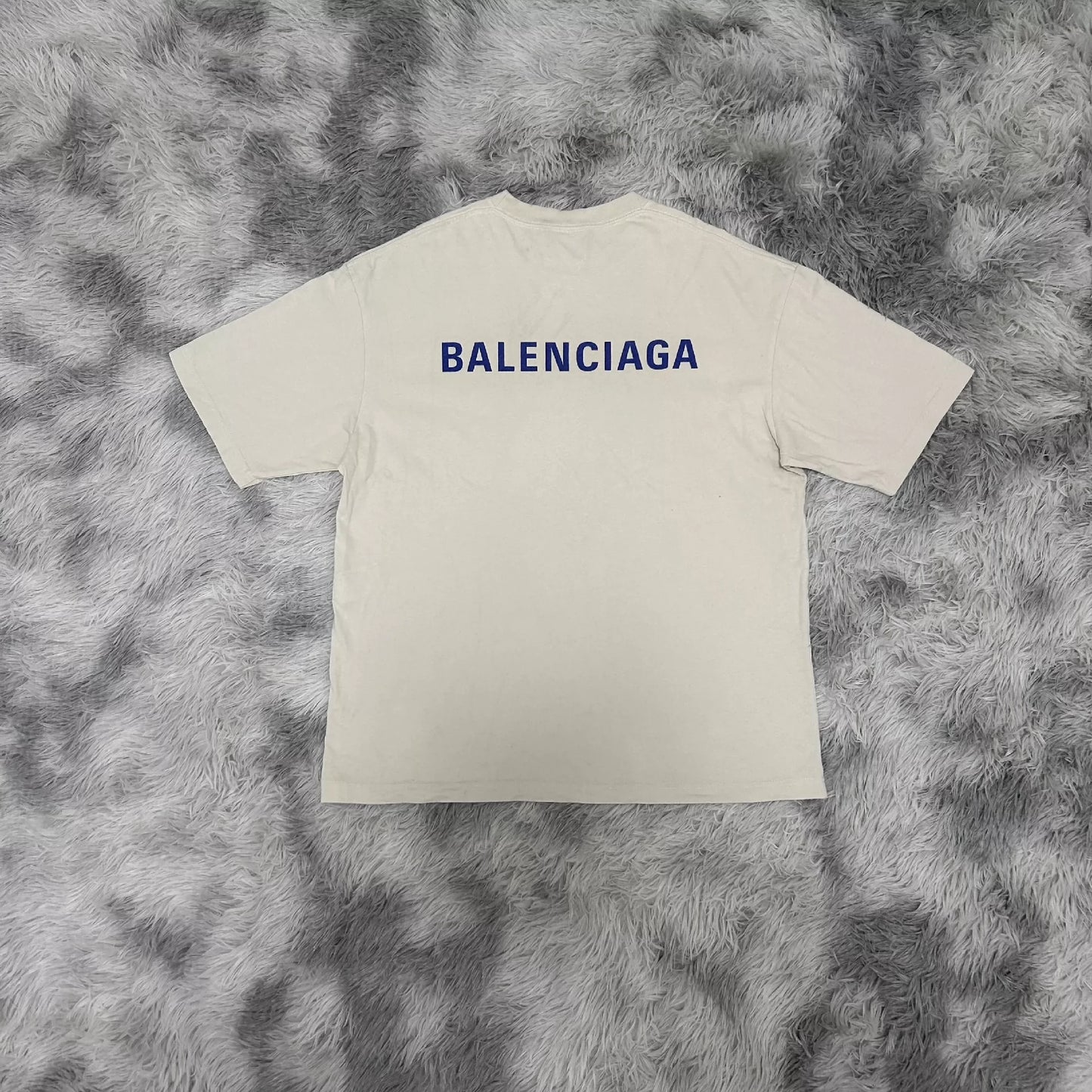 Balenciaga beige short sleeved shirt