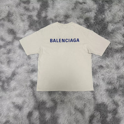 Balenciaga beige short sleeved shirt