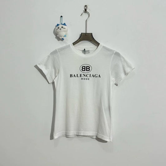 Balenciaga Double B Logo Short Sleeve