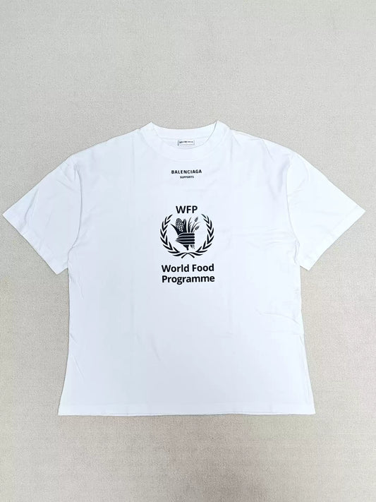 Balenciaga Wheat Ear WFP Charity Co branded Short sleeved T-shirt