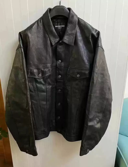 Balenciaga 2022SS Buffalo Leather Jacket