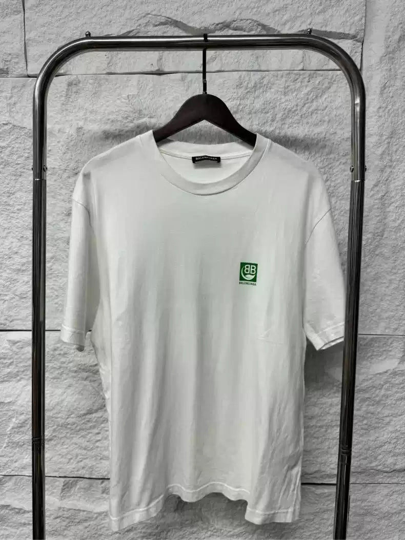 Balenciaga white eco-friendly short sleeved shirt