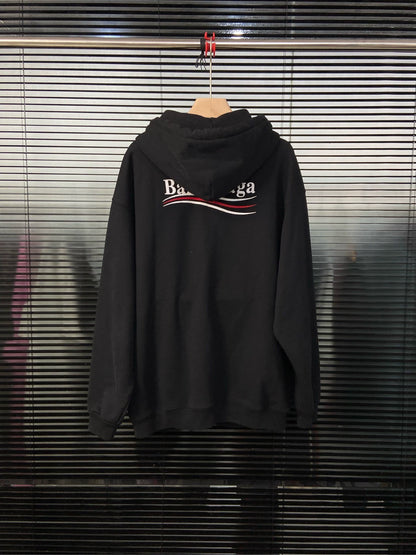 Balenciaga Cola Wave Embroidered Hoodie