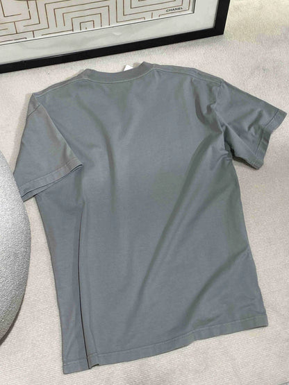 Balenciaga light gray short sleeved shirt