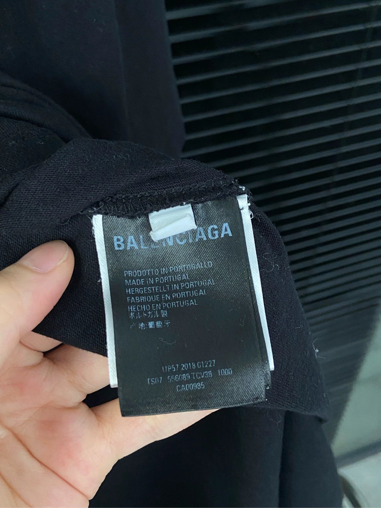 Balenciaga Band Model Black Short Sleeve