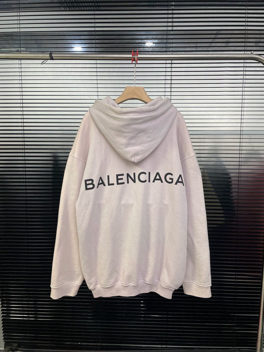 Balenciaga Back Letter Logo Loose Hoodie