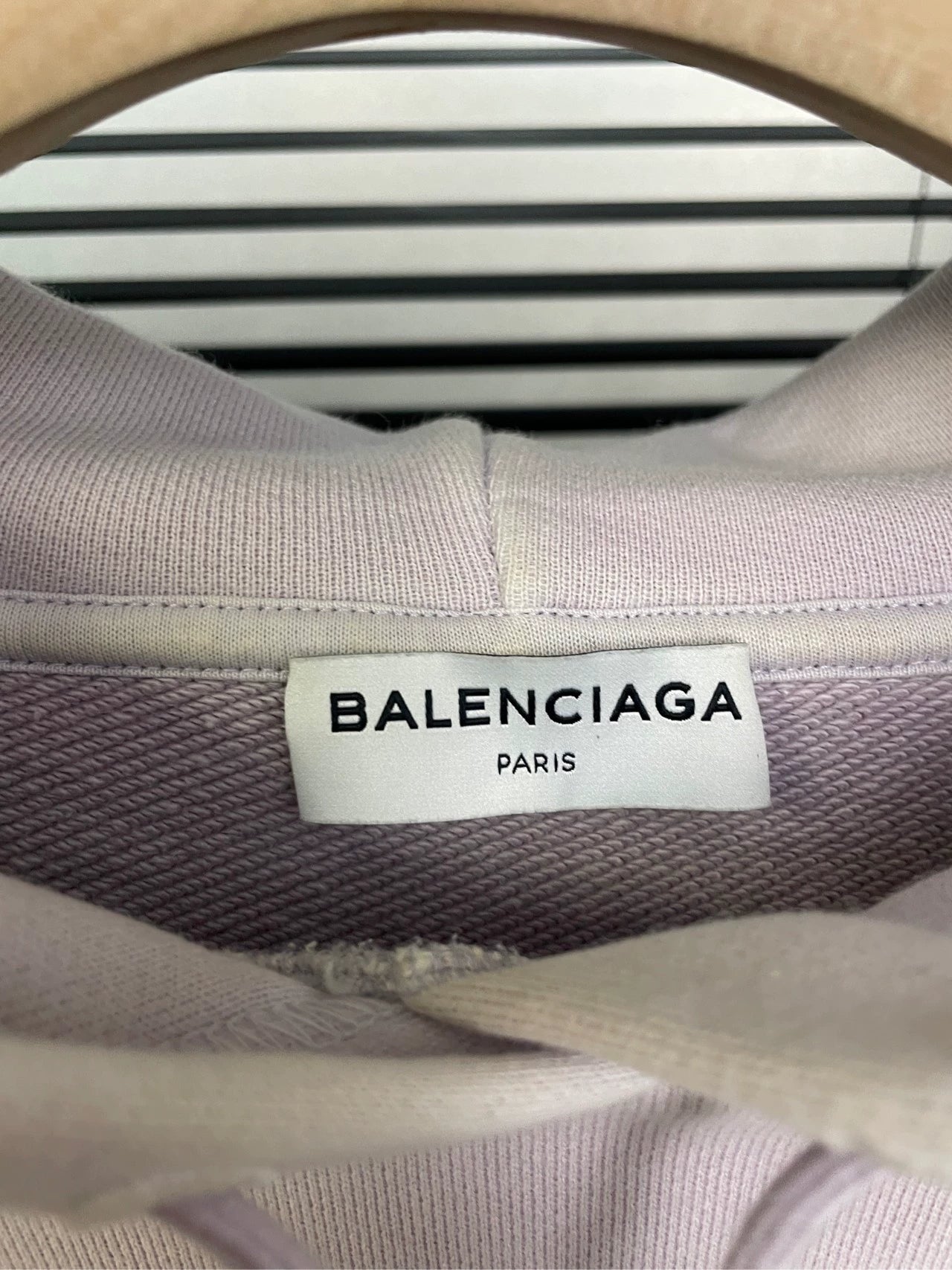 Balenciaga Back Letter Logo Loose Hoodie