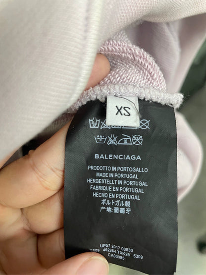 Balenciaga Back Letter Logo Loose Hoodie