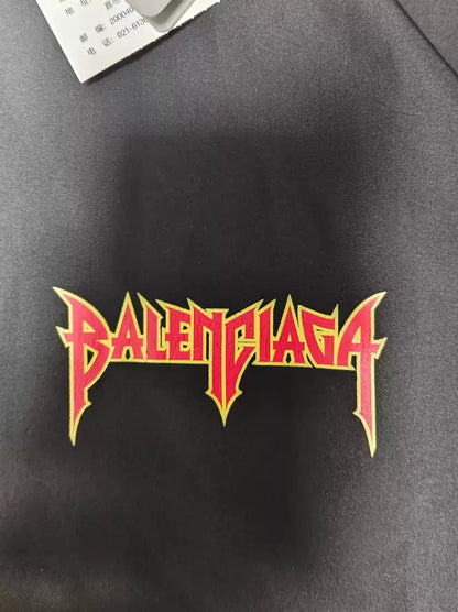 Balenciaga22ss Lightning Flame Rock Meta Band Jackets