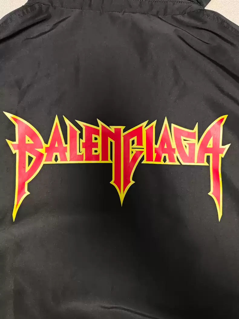 Balenciaga22ss Lightning Flame Rock Meta Band Jackets