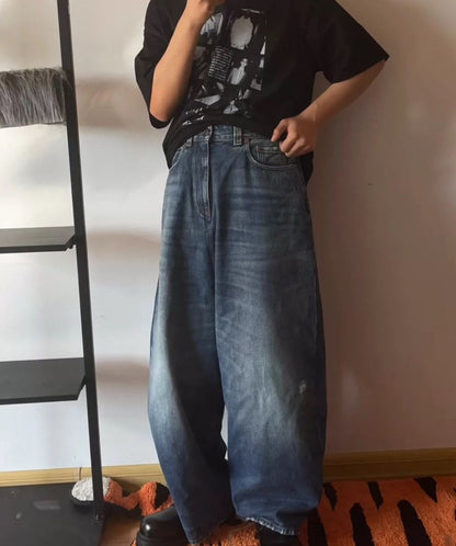 Balenciaga FW22 wide leg washed Baggy jeans - DMC