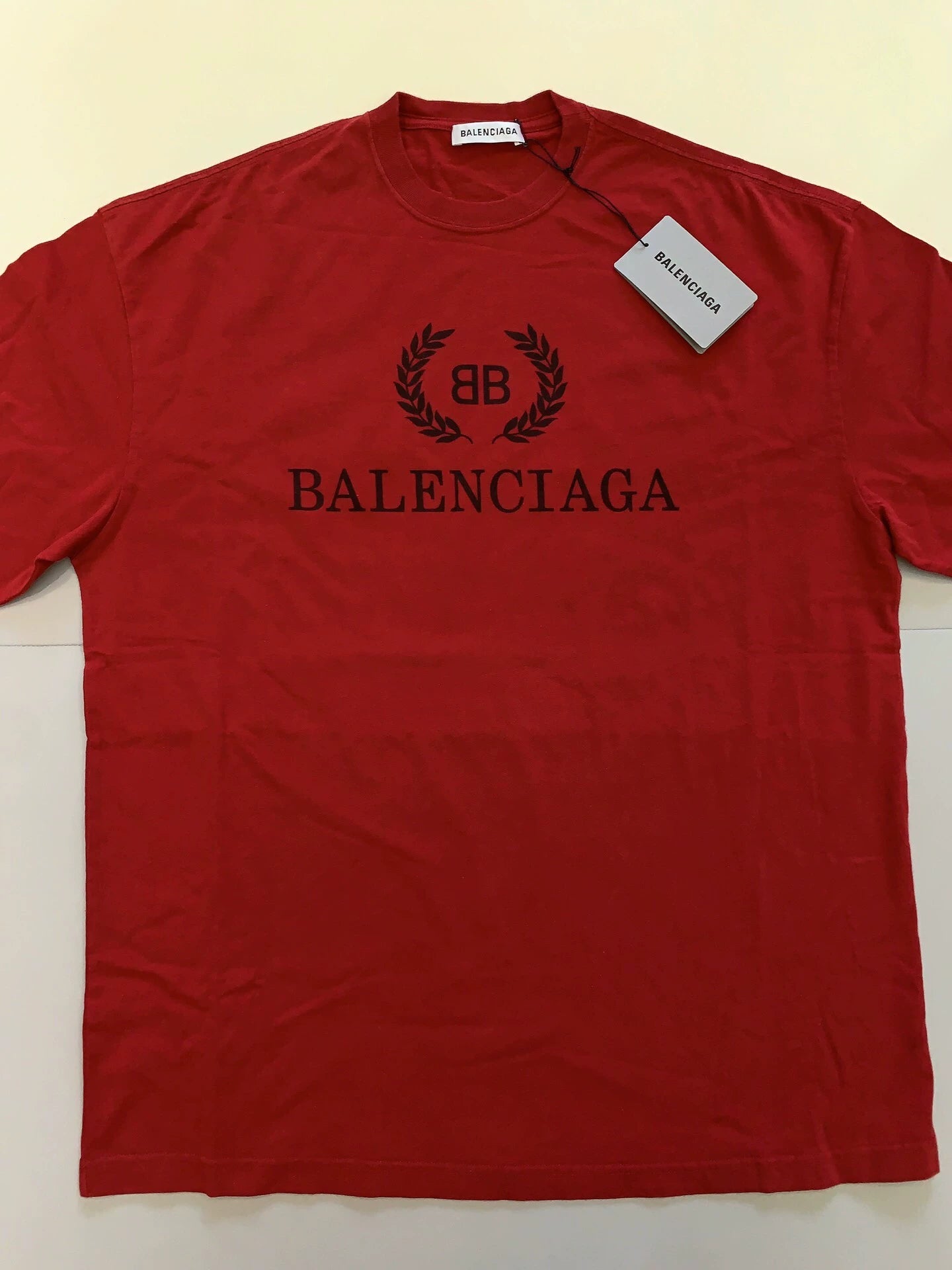 Balenciaga classic wheat ear short sleeved shirt