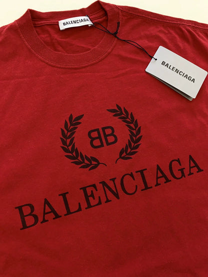 Balenciaga classic wheat ear short sleeved shirt