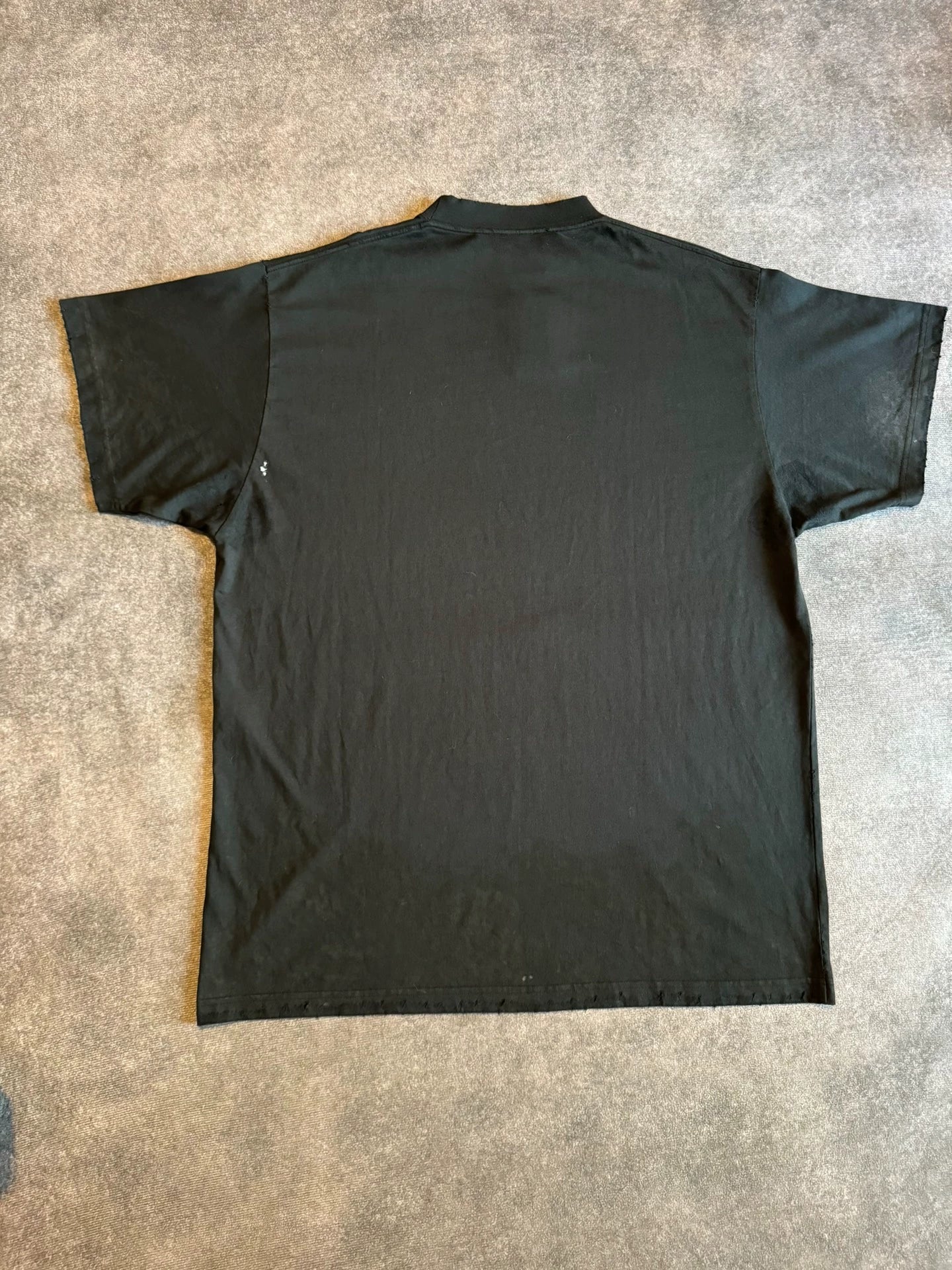 Balenciaga Autumn 24fall Black 3B Mud Stained Short Sleeve