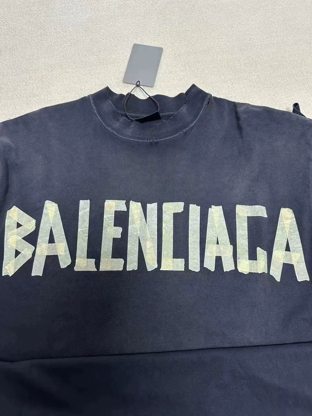 Balenciaga 23SS Adhesive Tape TAPE TYPE Pattern Paper Series Logo Short Sleeve