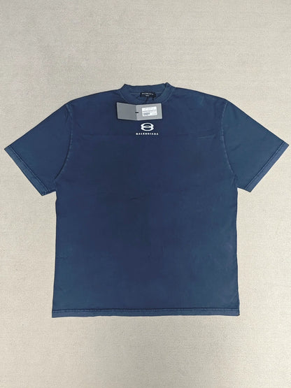 Balenciaga 23ss Double Loop Oakley Vintage Short Sleeve T-shirt