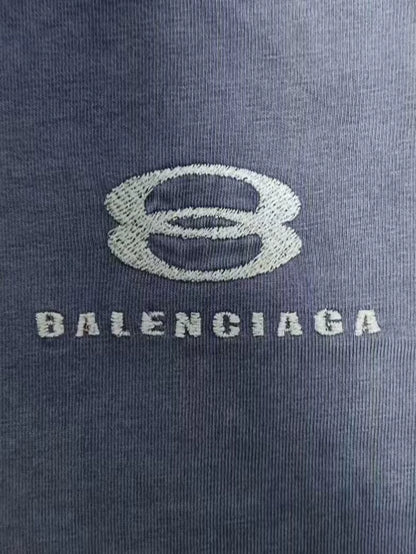 Balenciaga 23ss Double Loop Oakley Vintage Short Sleeve T-shirt