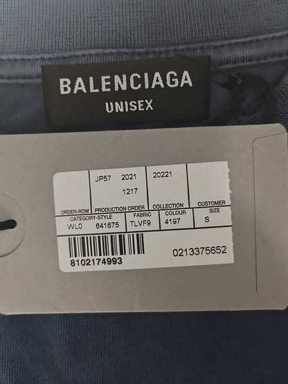 Balenciaga 23ss Double Loop Oakley Vintage Short Sleeve T-shirt