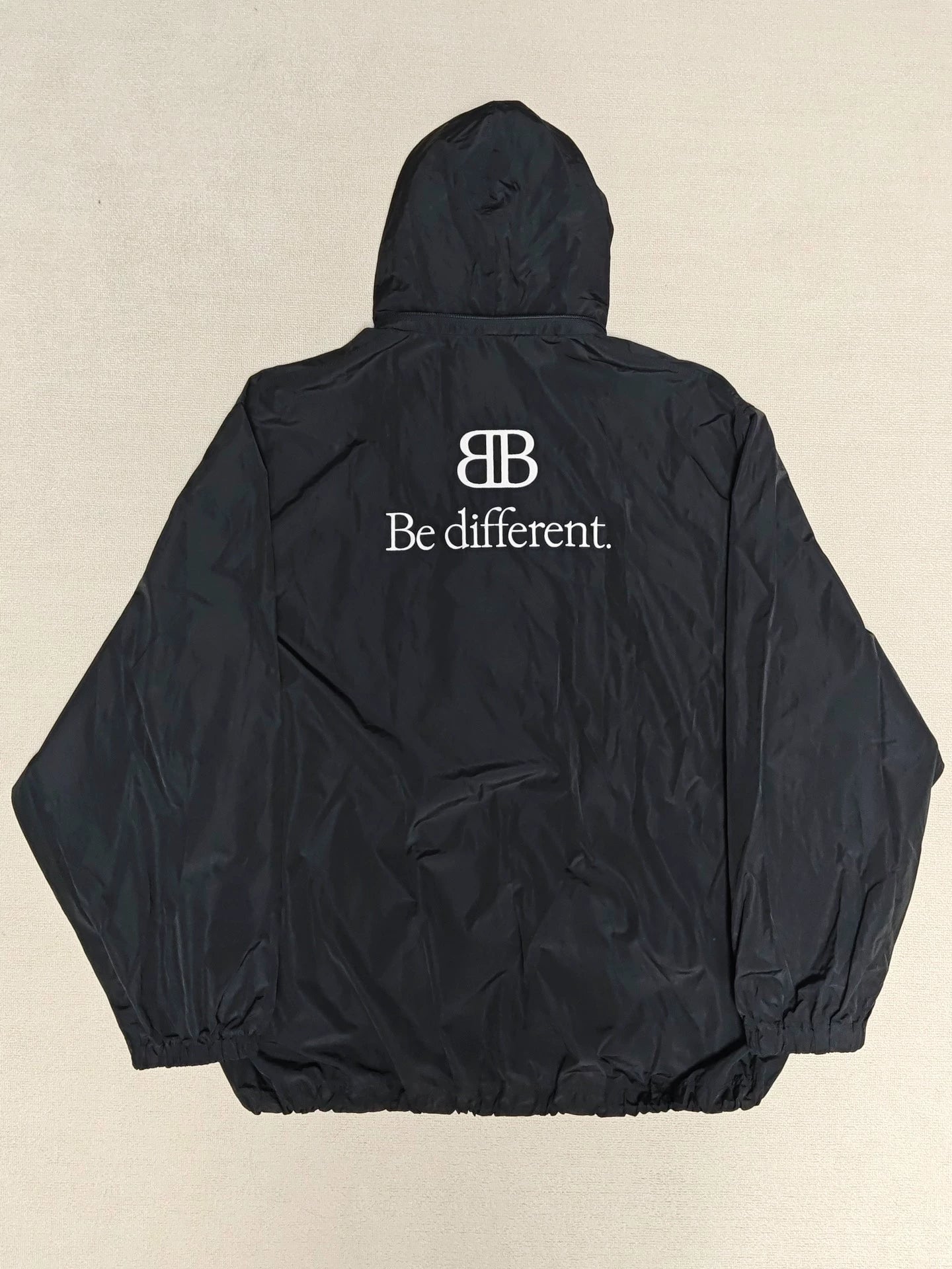 Balenciaga 23fall Be Different Double B Hooded Jacket