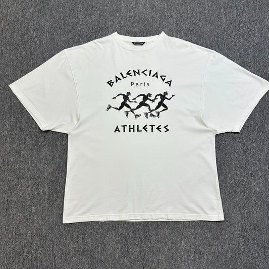 Balenciaga Marathon Printed Logo Short Sleeve