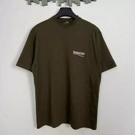Balenciaga SS22 Monogram-printed Round Neck Short Sleeve T-shirt