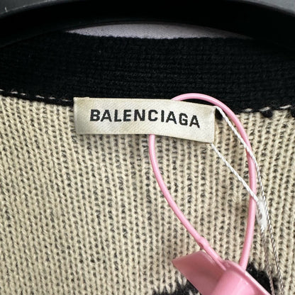 Balenciaga black bullet screen cardigan