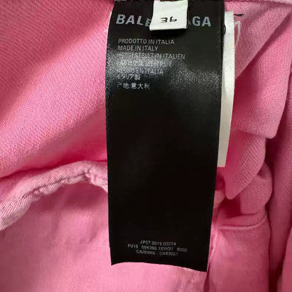 Balenciaga Chest Logo Denim Jacket