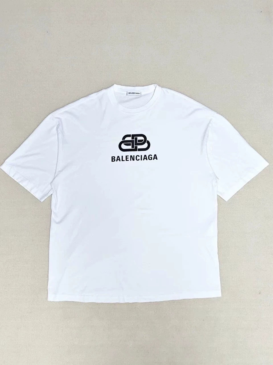 Balenciaga Lock Logo Short Sleeve T-shirt