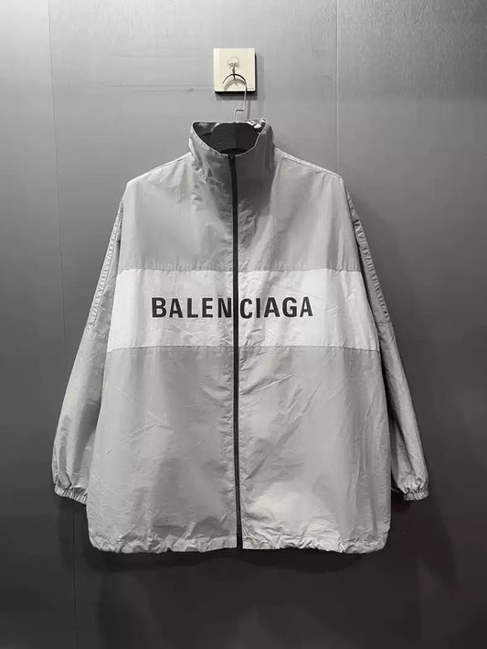 Balenciaga new color blocked letter assault suit Jacket