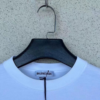 Balenciaga white cola short sleeved shirt