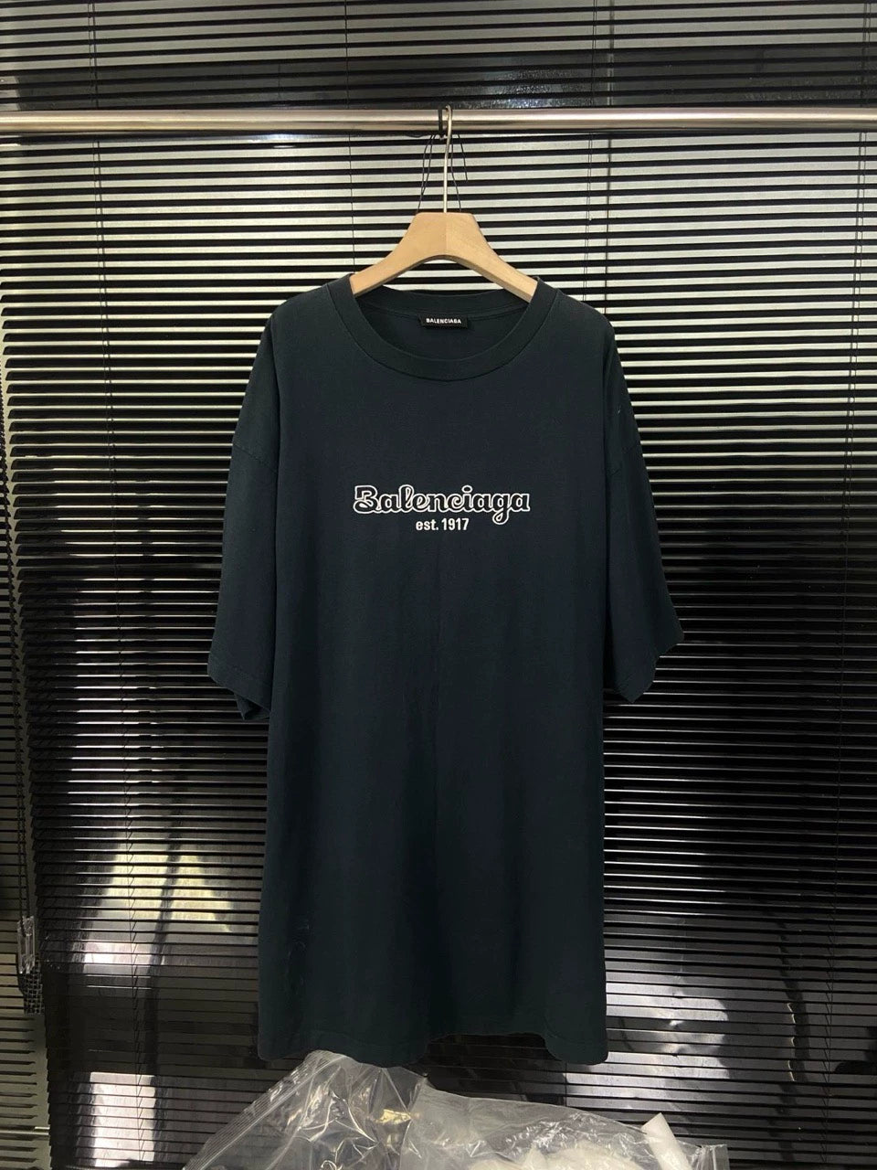 Balenciaga Embroidered Logo on Chest Short Sleeve