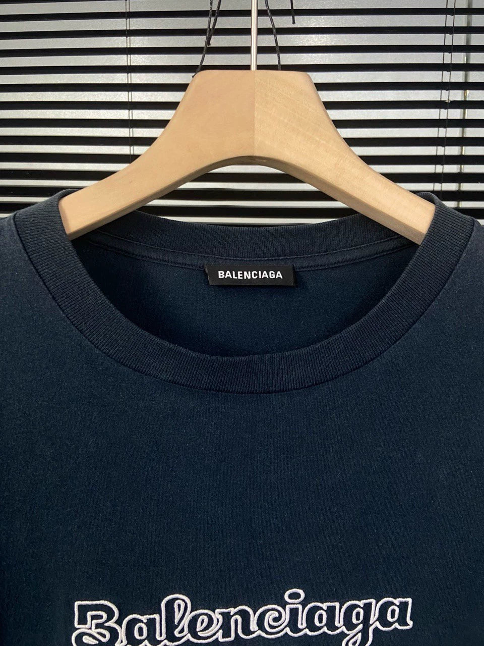 Balenciaga Embroidered Logo on Chest Short Sleeve