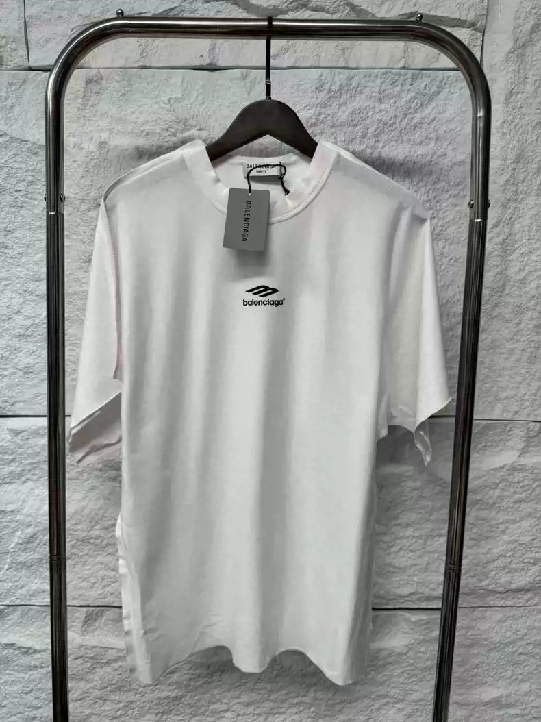 Balenciaga White Chest 3b Short Sleeve