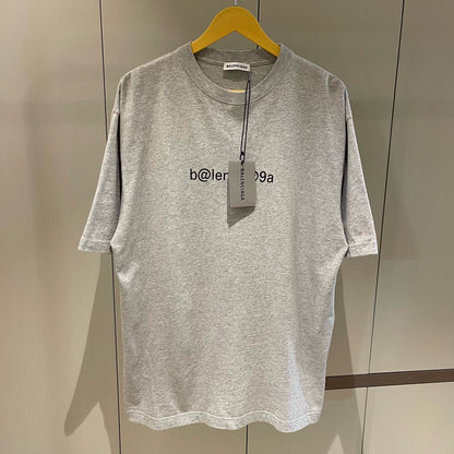 Balenciaga Grey Email Logo Short Sleeve