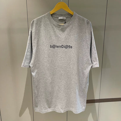 Balenciaga Grey Email Logo Short Sleeve