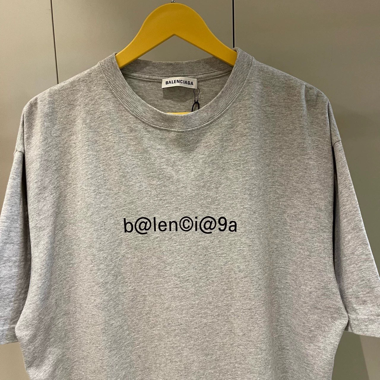 Balenciaga Grey Email Logo Short Sleeve