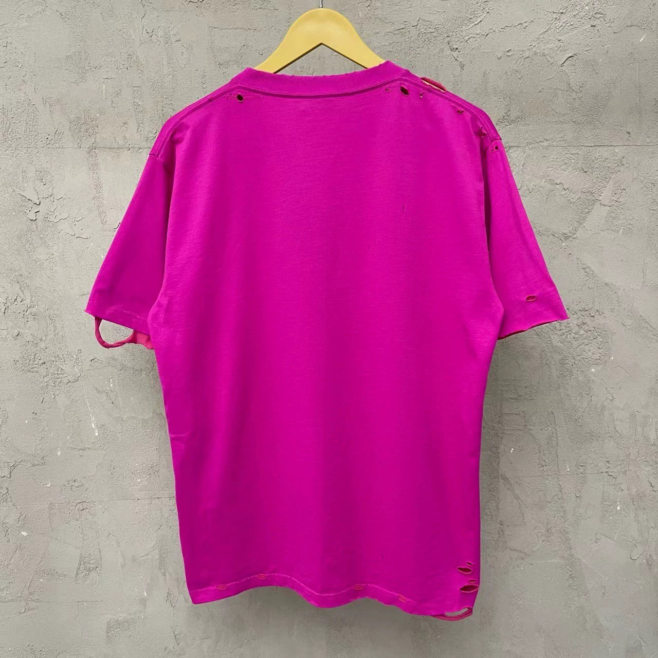 Balenciaga dragon fruit color slogan logo short sleeved shirt