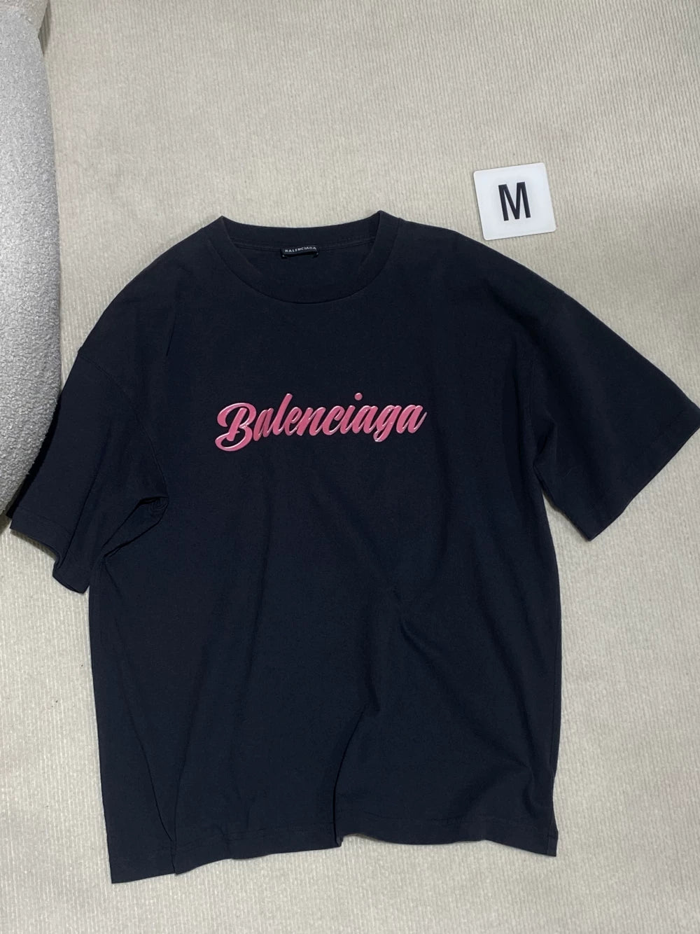 Balenciaga Barbie series pink letter logo short sleeved T-shirt