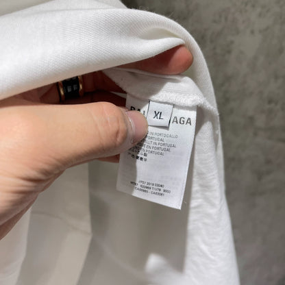 Balenciaga White Mastercard Printed Short Sleeve